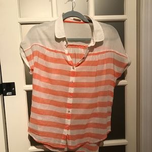 AS SEEN ON GIRLS - Creamsicle striped summer top